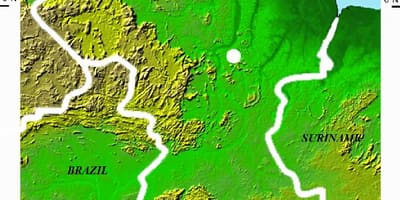 Mapa satelitarna mapa Gujany